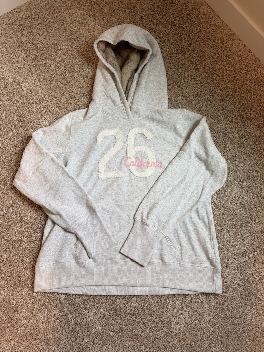 Hollister Women's Hooded Pullover - Light Gray